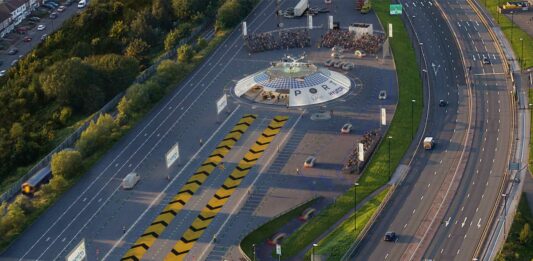 Air One | El primer aeropuerto para taxis voladores y drones de reparto Small Urban Air Port Coventry - Copyright Urban Air Port 2