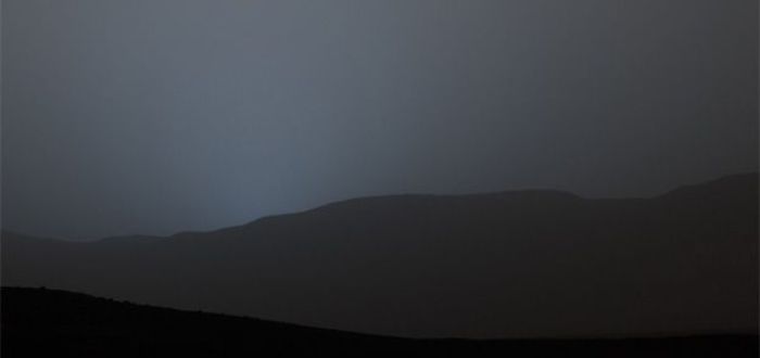 Ocaso azul en Marte