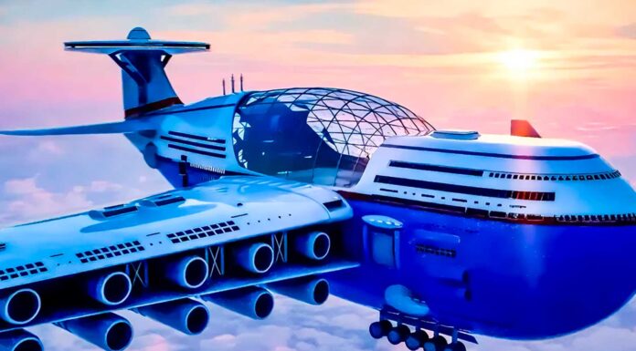 Sky Cruise | El hotel volador propulsado por energía nuclear que puede mantenerse en el aire por años sky cruise