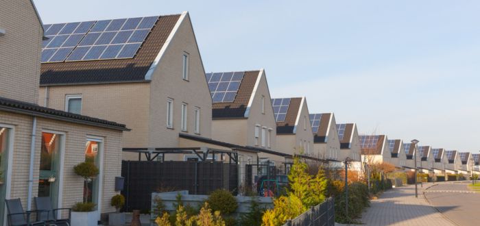 Casas con instalación de paneles solares