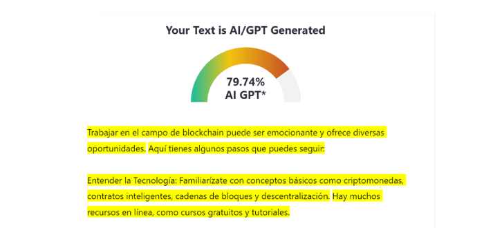 Humanizar el texto vairando estructura